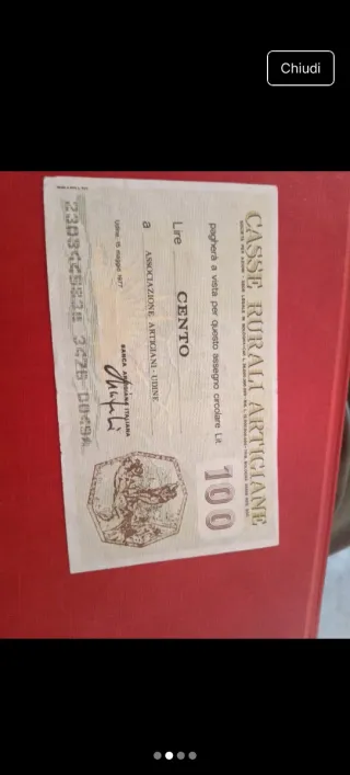 Miniassegno Cassa Rurale Artigiane 1977