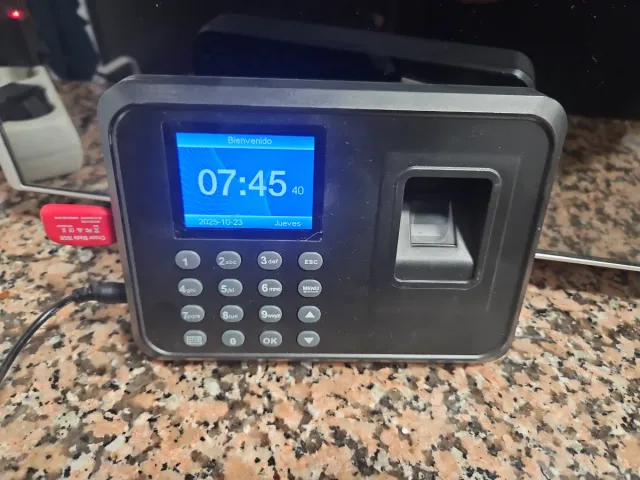 Máquina fichar huella dactilar