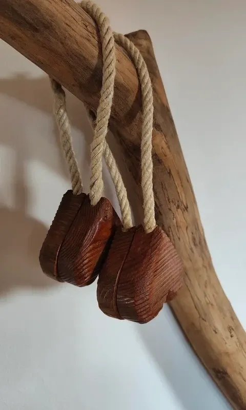 Fermatende in Legno di Larice Artigianale