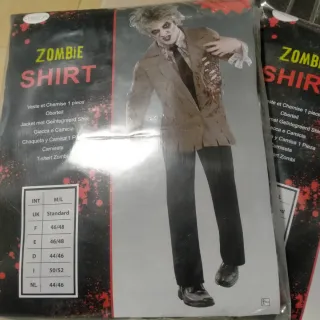 Disfraz Zombi Camisa Talla M