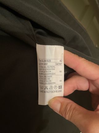 Parka Benetton verde musgo de mujer Talla M