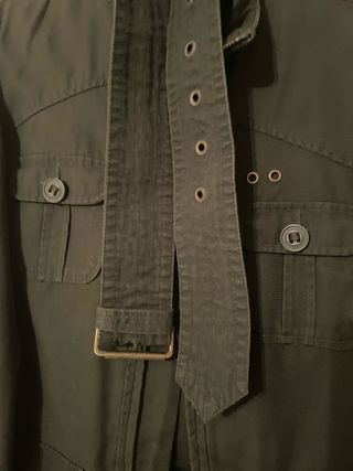 Parka Benetton verde musgo de mujer Talla M