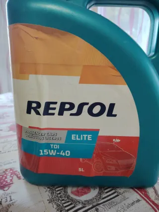 Aceite Repsol Elite TDI 15W-40 3L.