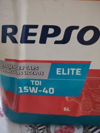 Aceite Repsol Elite TDI 15W-40 3L.
