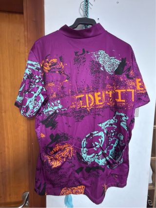 Maglia da ciclismo viola e arancione