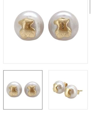 Pendientes Tous Oro y Perla
