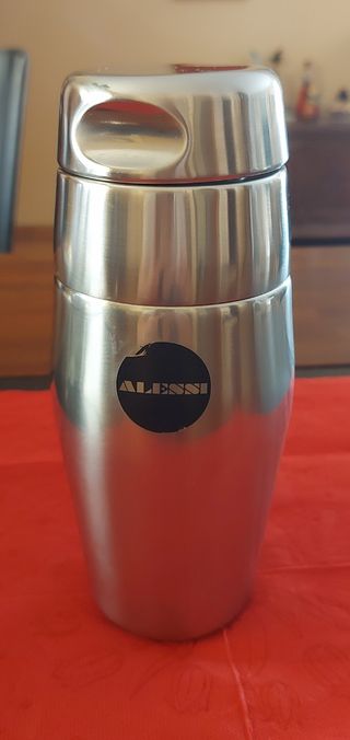 Shaker Cocktail Alessi Metallo Argento H.20cm
