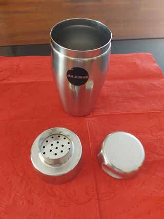 Shaker Cocktail Alessi Metallo Argento H.20cm