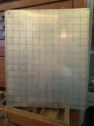 Targa industriale vietato accesso lamiera serigrafata 40x33cm