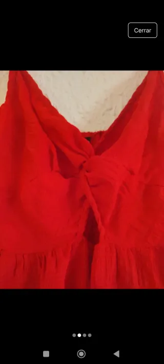 Mono corto rojo sin estrenar