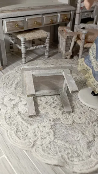 Tavolino shabby chic 1:12