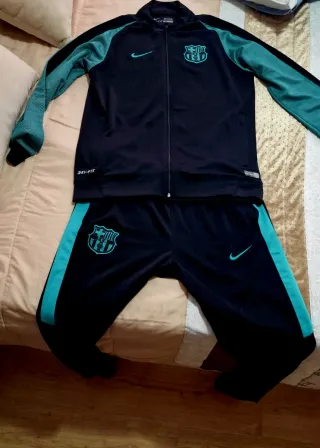 Conjunto Nike FC Barcelona Negro/Turquesa