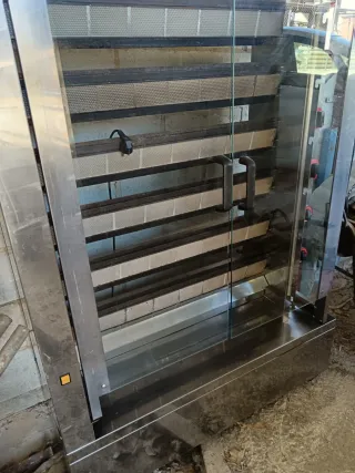 Asador de pollos profesional como nuevo