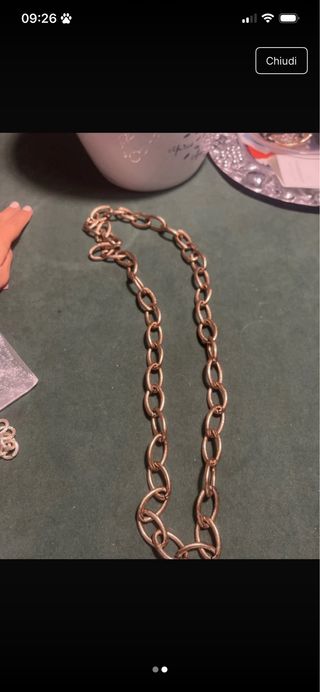 Collana a catena color oro rosa