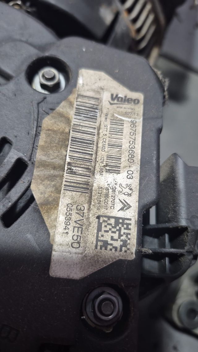 Alternador Valeo 9675753680-03 CITROEN 1.6 HDI
