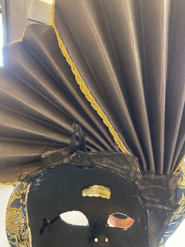 Maschera Veneziana Collezione Oro Blu