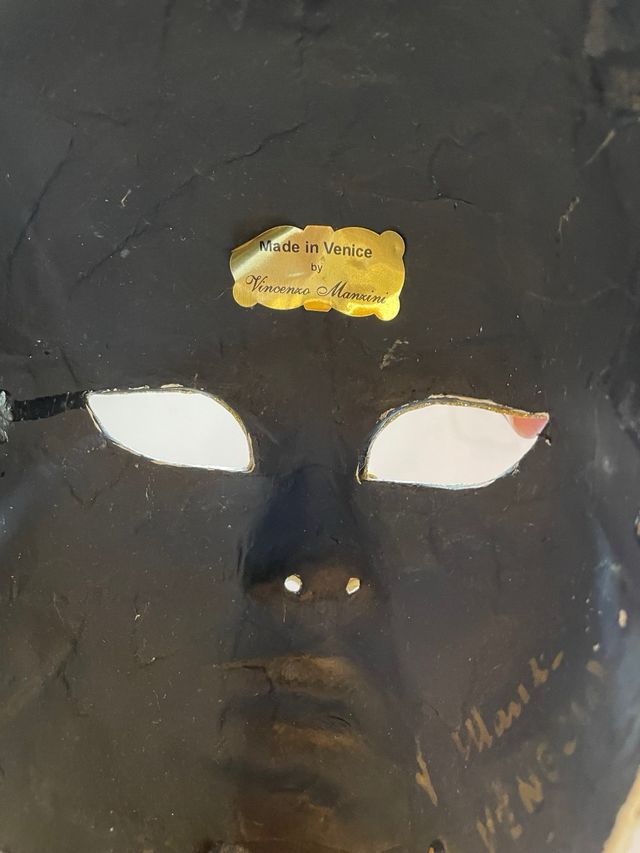 Maschera Veneziana Collezione Oro Blu