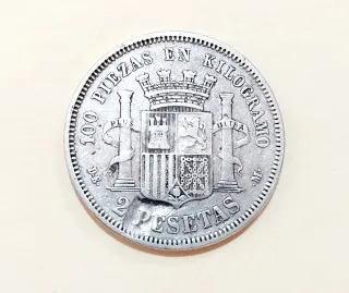 2 Pesetas Plata 1870 *73