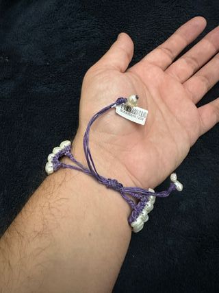 Pulsera artesanal 100 perlas naturales