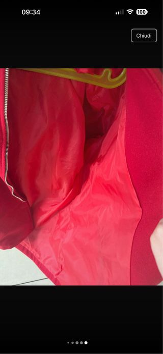 Cappotto donna rosso con pelliccia