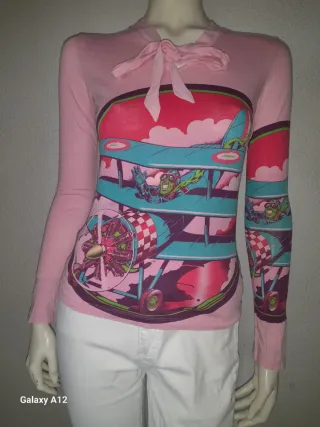 Custo Barcelona Blusa Manga Larga Estampada