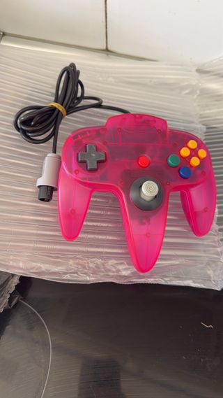 Controller rosa trasparente per Nintendo 64