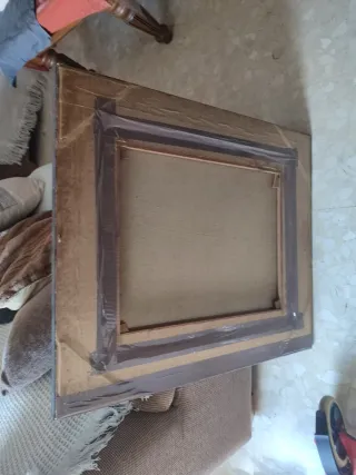 Cuadro antiguo pintura dé mujer