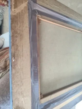 Cuadro antiguo pintura dé mujer