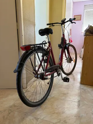 Bicicleta Eléctrica Roja