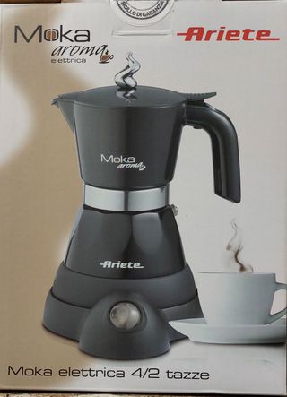 Cafetera Eléctrica Moka Aroma Negra