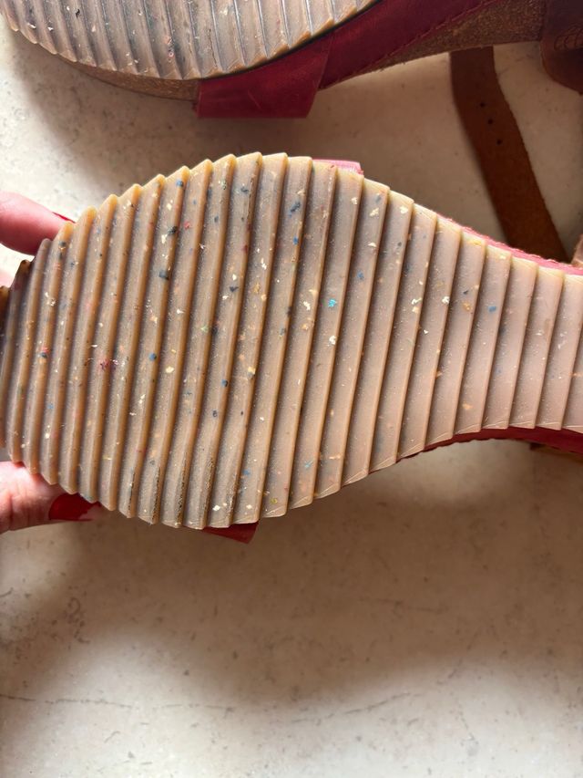 Sandalias Verano Granate y Marrón Talla 40