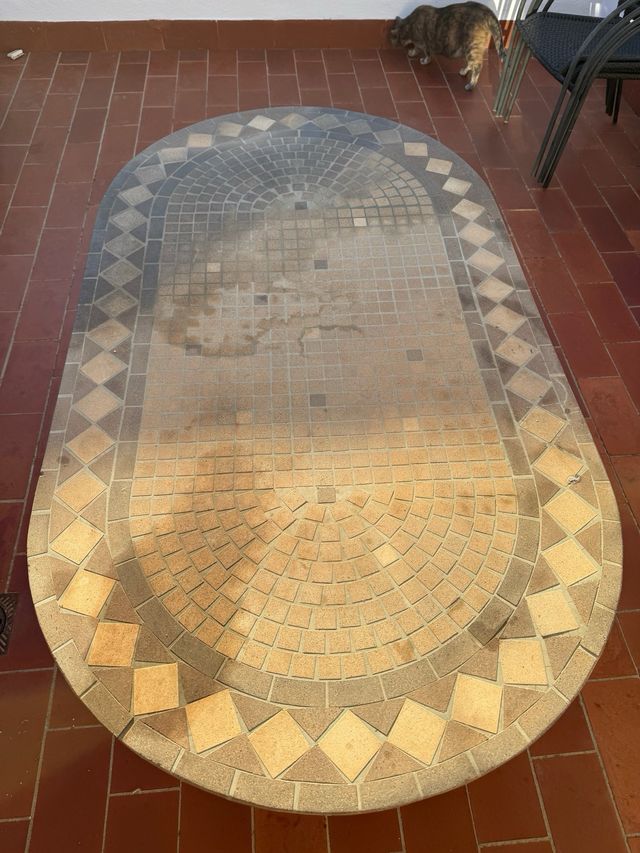 Mesa mosaico con 4 sillas