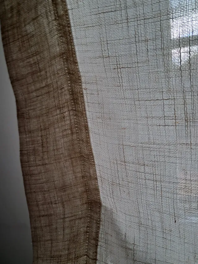 Stor de lino para ventana
