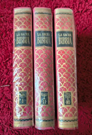 La Sacra Bibbia - 3 Volumi - 1954-55-56