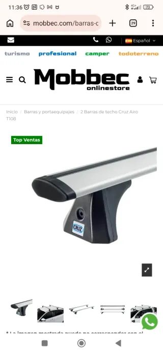 Cofre y vaca para coche