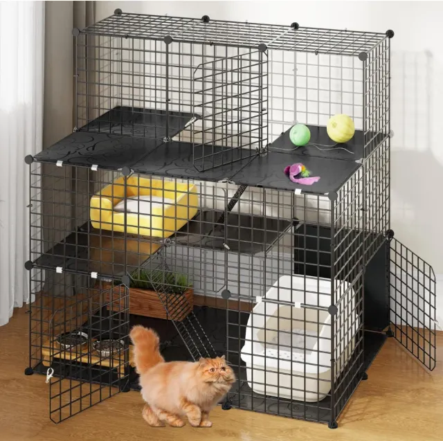 Jaula Grande para Gatitos Corral Mascotas