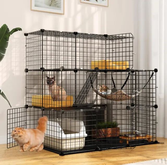 Jaula Grande para Gatitos Corral Mascotas