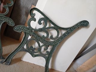 Patas de banco de hierro forjado