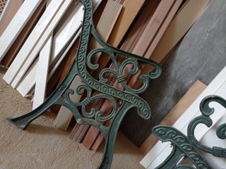 Patas de banco de hierro forjado