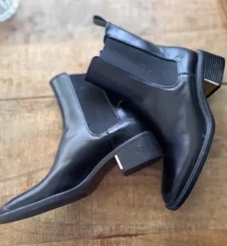 Botines Zara Talla 40 Negros