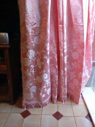 Colcha  puede cortina vintage satinada floral nuev