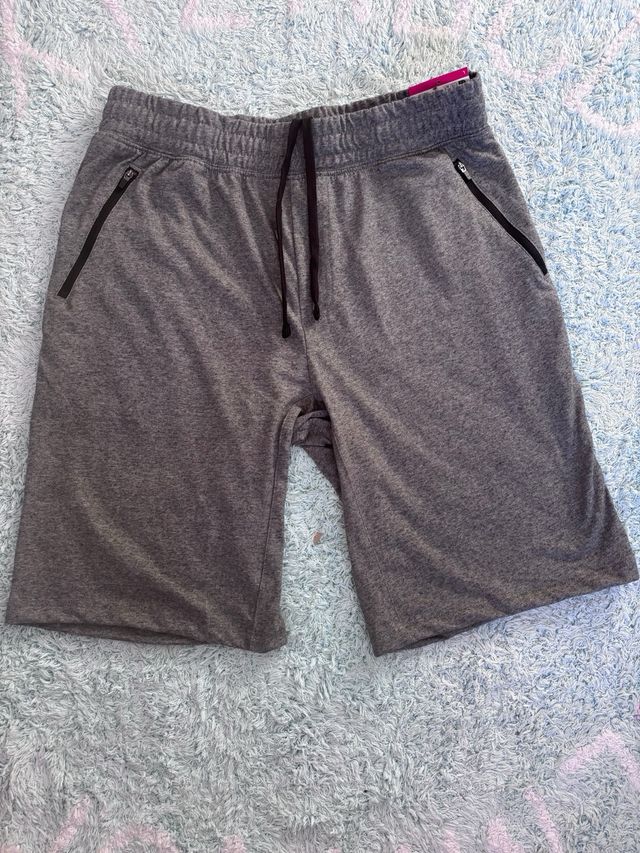 Pantalón corto deportivo Decathlon hombre gris L