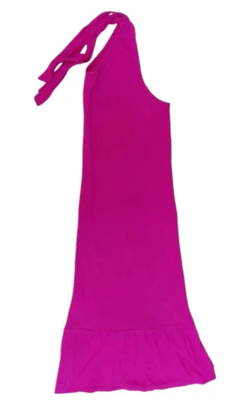 Vestido fucsia tirantes talla grande