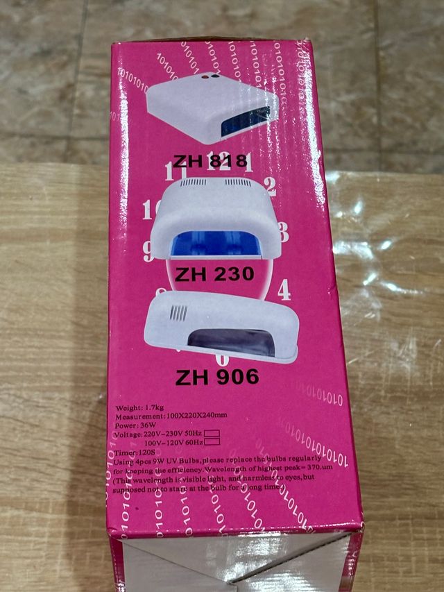Lámpara de uñas uv nueva sin estrenar