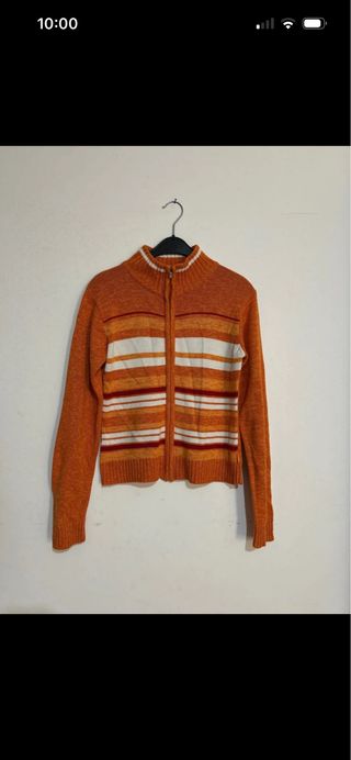 Maglione Timeout Zip Arancione Taglia L