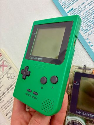 Pacchetto Nintendo Game Boy Pocket Verde + Manuali