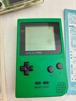 Pacchetto Nintendo Game Boy Pocket Verde + Manuali