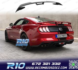 ALERON SPOILER FORD MUSTANG 15-20 LOOK GT NEGRO MATE