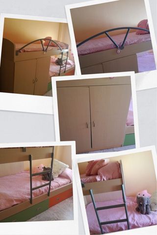 Tren de camas con poco uso