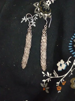 Pendientes Largos de Plata 925